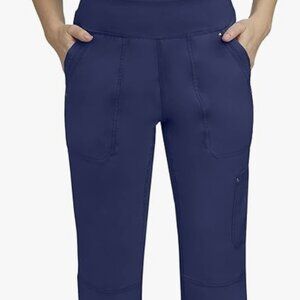 Healing Hands Women's Scrub Pant Cargo Bottoms in Navy size XLP (3 pairs)